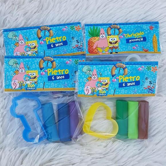 Mini Massinha Personalizada - Bob Esponja