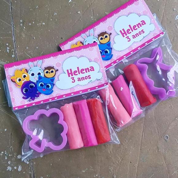 Mini Massinha Personalizada - Bolofofos Menina