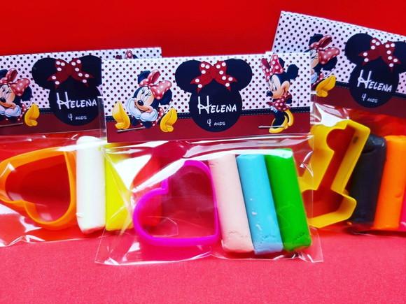 Mini Massinha Personalizada - Minnie Vermelha