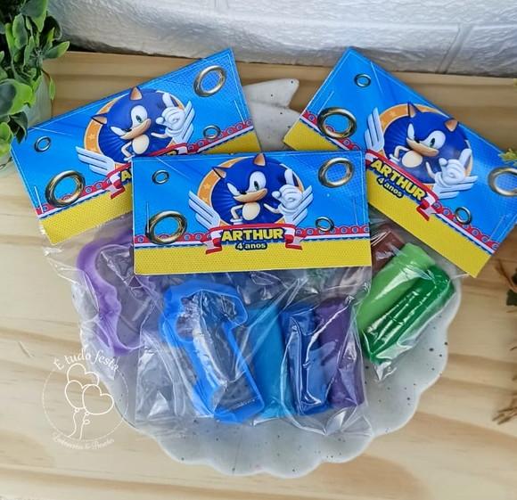 Mini Massinha Personalizada - Sonic