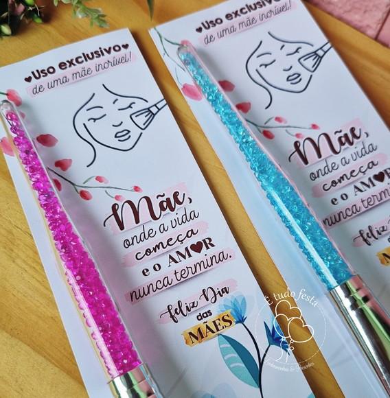 Pincel de Silicone Skin Care + Cartão para Dia das Mães