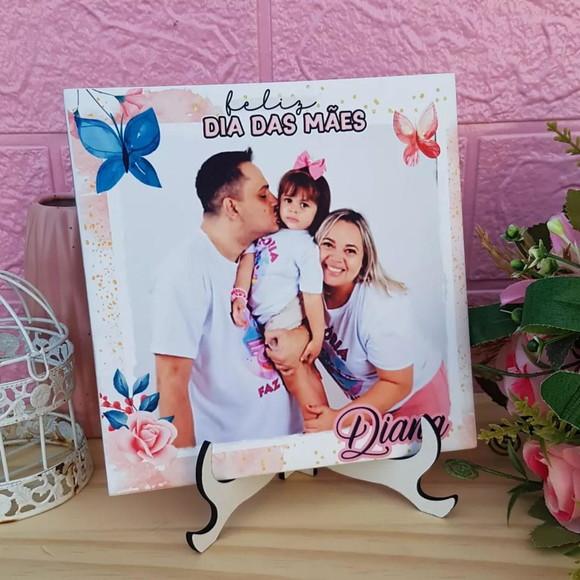 Presente Azulejo + Caneca Dia das Mães