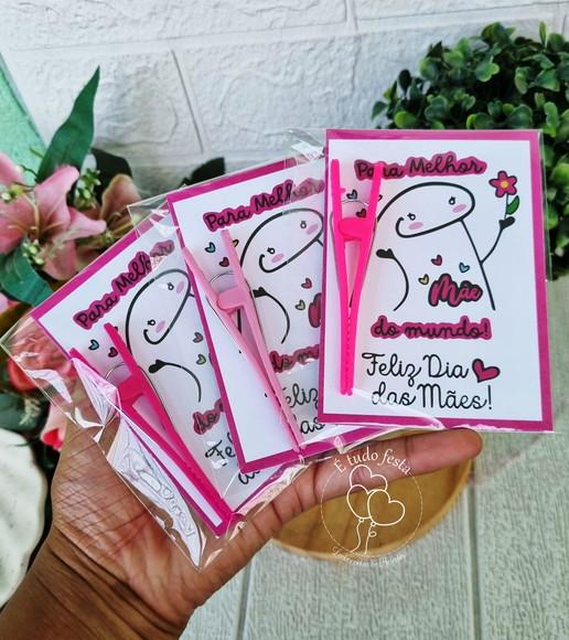 Presilia de Cabelo com Cartão Dia das Mães