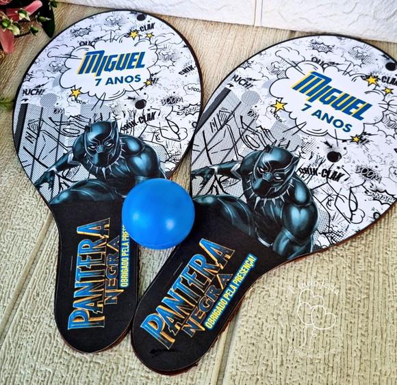 Raquete Ping Pong Pantera Negra