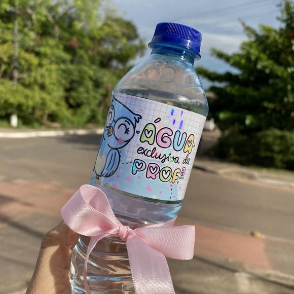 Rótulo Adesivo para Água 500 ml Dia dos Professores