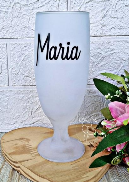 Taça de Vidro Personalizada com Nome