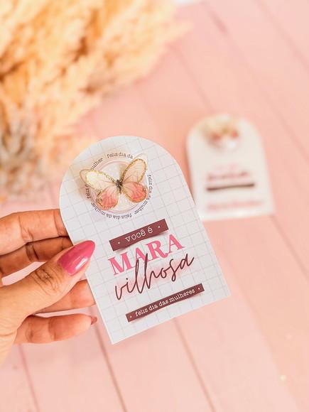 Tag + Moeda de Chocolate Personalizada - Dia da Mulher