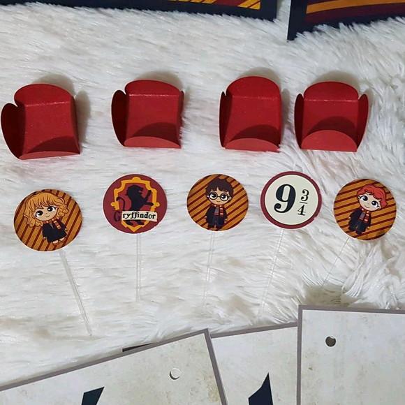 Topo de doces e forminha - Harry Potter