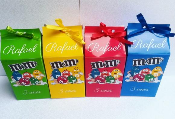 Caixa de Milk personalizada m&m