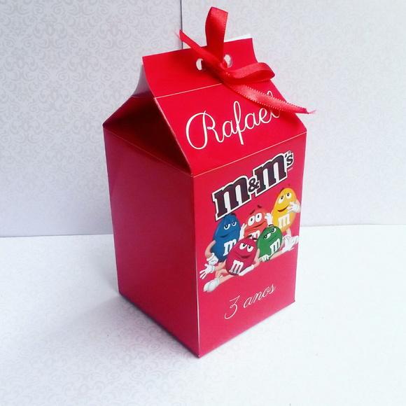 Caixa de Milk personalizada m&m