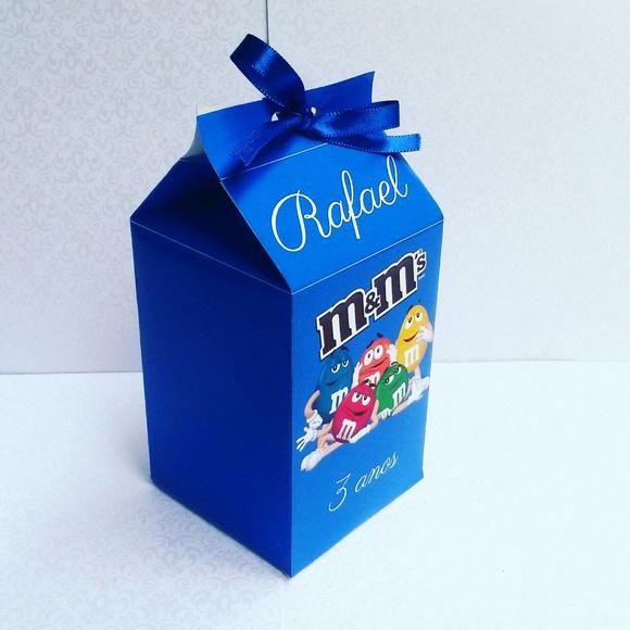 Caixa de Milk personalizada m&m
