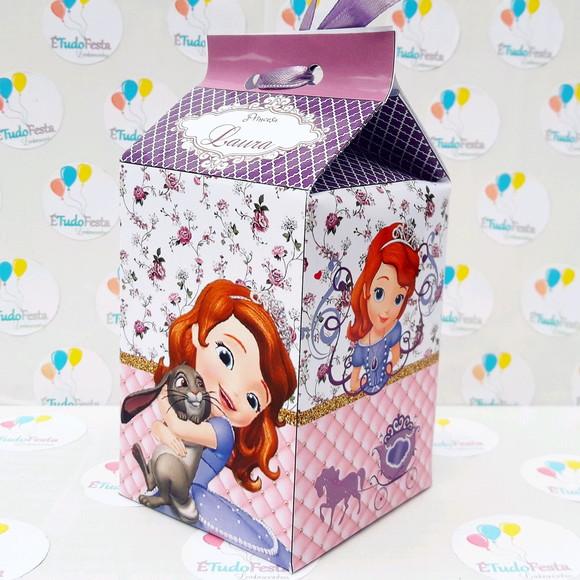 Caixa de Milk personalizada Princesa Sofia