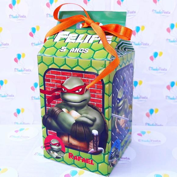Caixa de Milk personalizada Tartarugas Ninjas