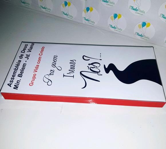 Caixa para barra de chocolate congresso de jovens