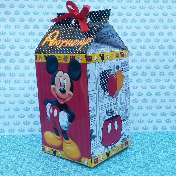 Caixinha de Milk personalizada - Mickey Mouse