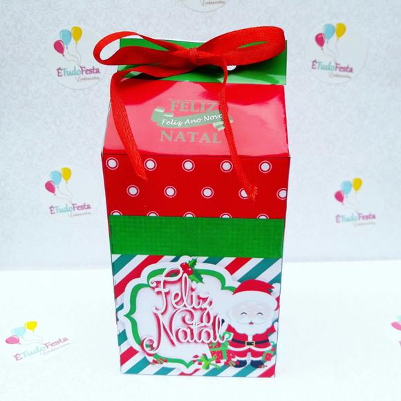 Caixinha de milk personalizada - Natal