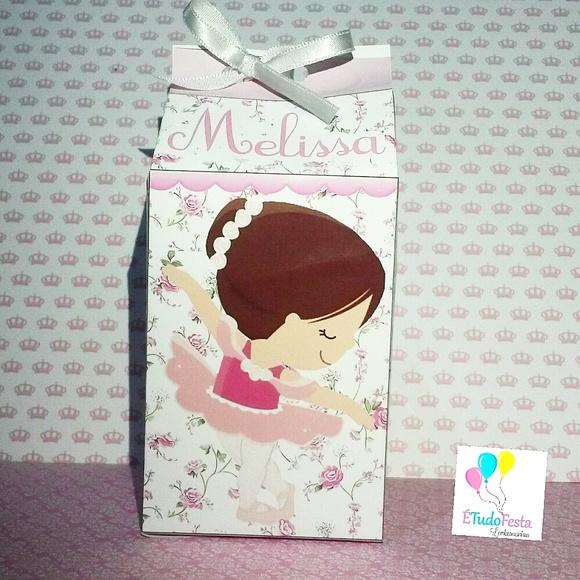 Caixinha de Milk personalizada Bailarina