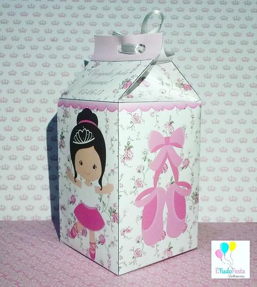 Caixinha de Milk personalizada Bailarina