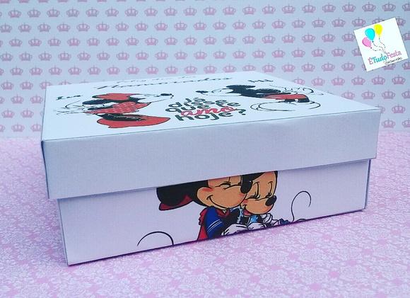 Caixinha personalizada Dia dos Namorados Mickey e Minnie