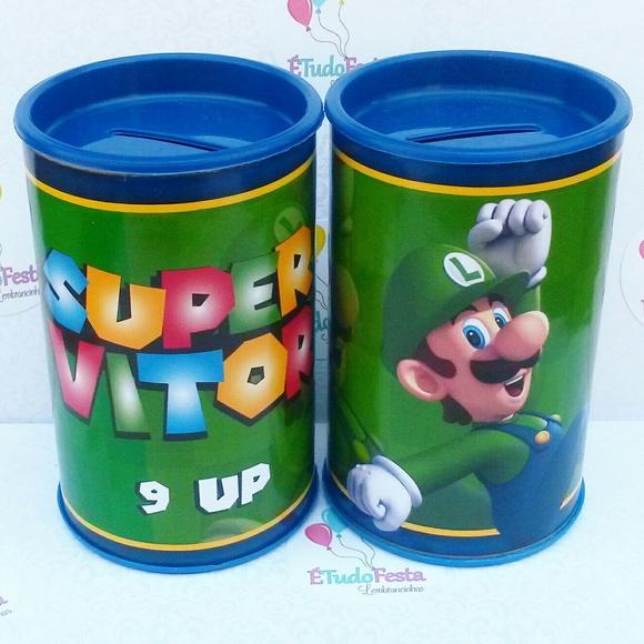 Cofrinho personalizado - Luigi / Super Mário