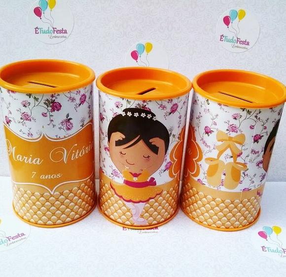 Cofrinho personalizado - Bailarina / Ballet