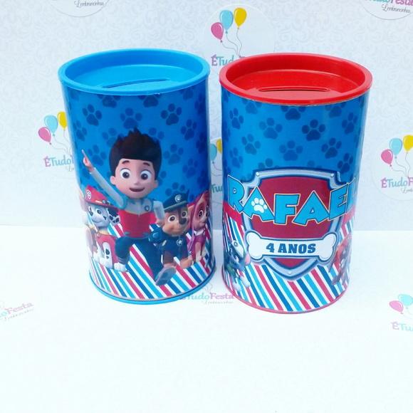Cofrinho personalizado - Patrulha Canina
