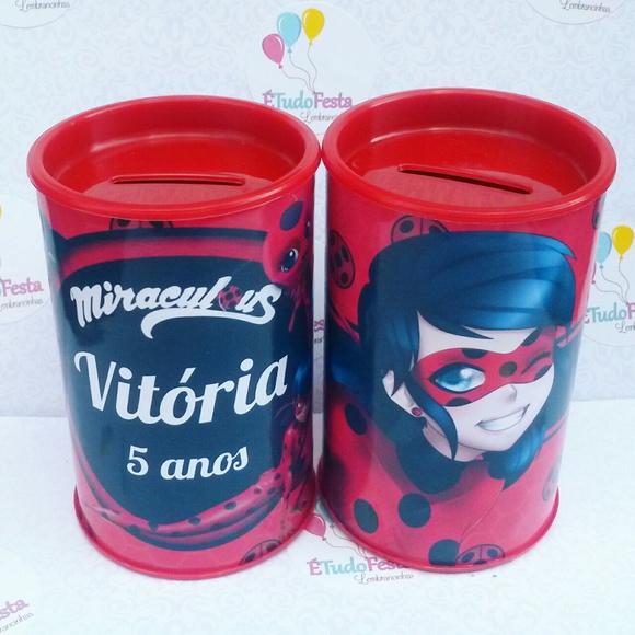 Cofrinho personalizado - Miraculosa / ladybug