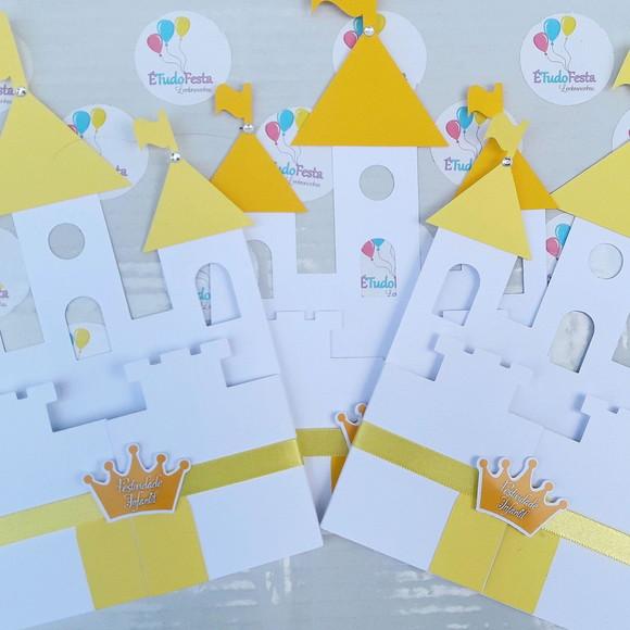 Convite castelo personalizado