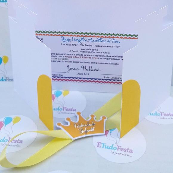 Convite castelo personalizado