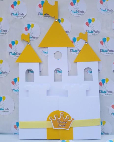 Convite castelo personalizado