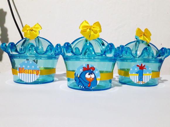 Cúpula de coroa galinha pintadinha personalizada