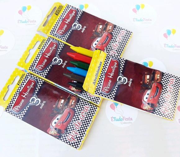Giz de cera personalizado Carros Disney