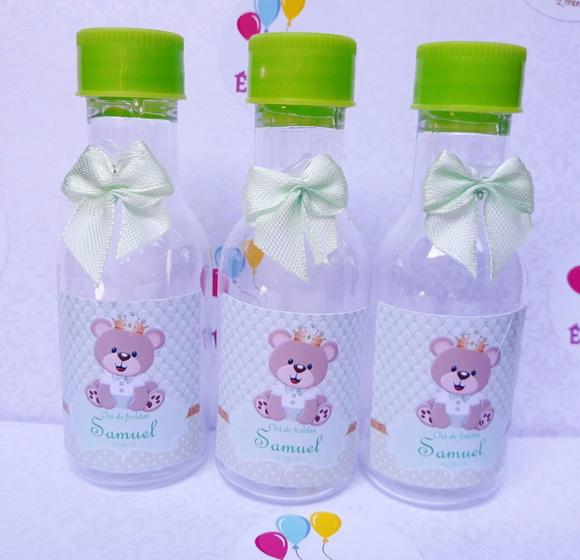 Kit Chá de Bebê personalizado Ursinho de coroa - Verde