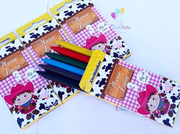 Kit de colorir A Fazendinha - revista + giz