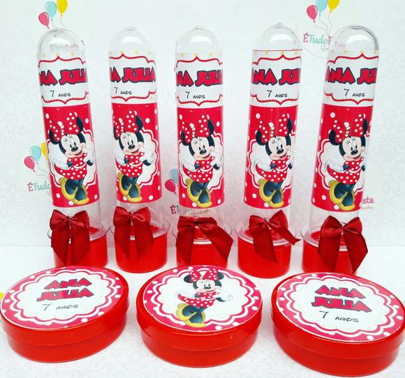 Kit festa infantil Minnie Mouse - Vermelho