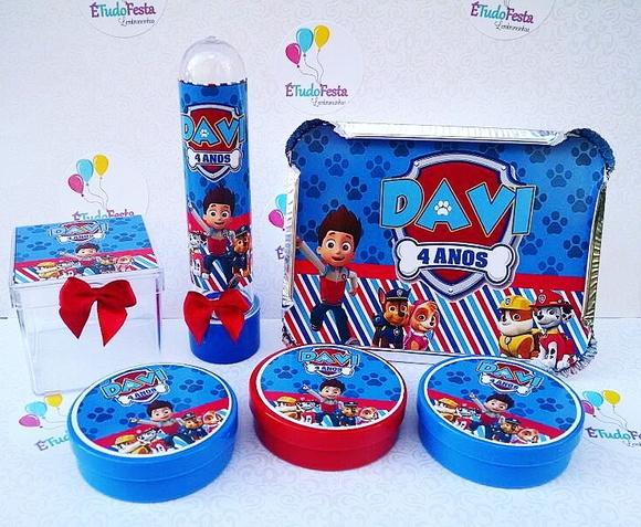 Kit festa infantil personalizado - Patrulha canina