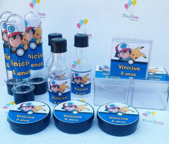 Kit festa infantil personalizado - Pokemon Go