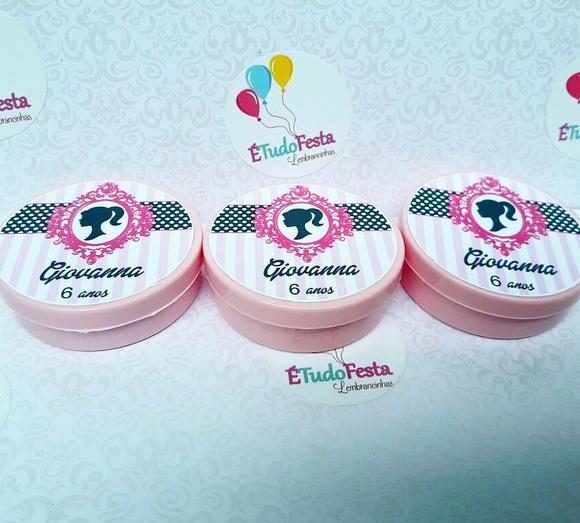 Latinha personalizada - Barbie (silhueta)