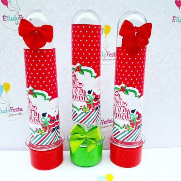 Lembrancinha de Natal - Tubete persolanizado