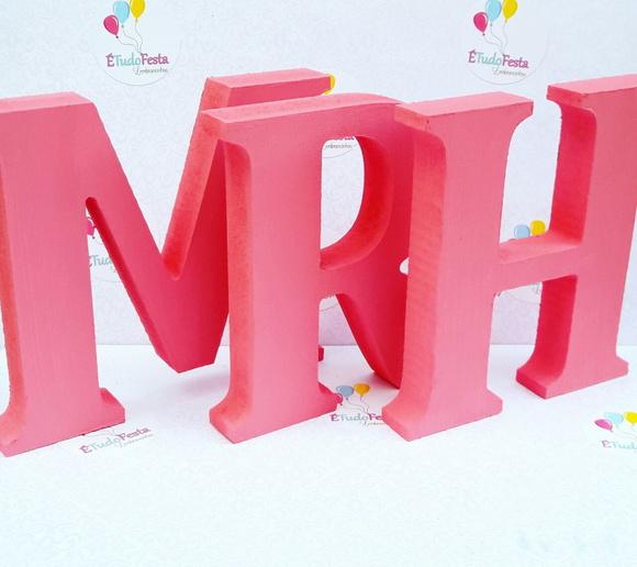 Letras MDF pintadas