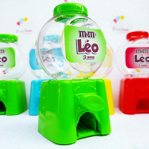 Mini baleiro retrô personalizado M&Ms - Verde