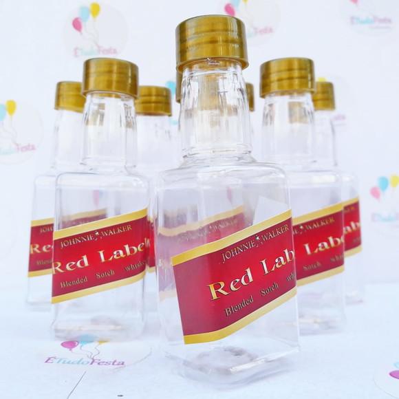 Mini garrafinha de whisky Red Label
