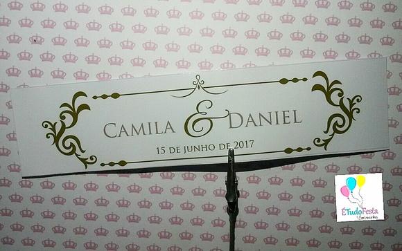 Rótulo adesivo personalizado para água 500 ml- Casamento