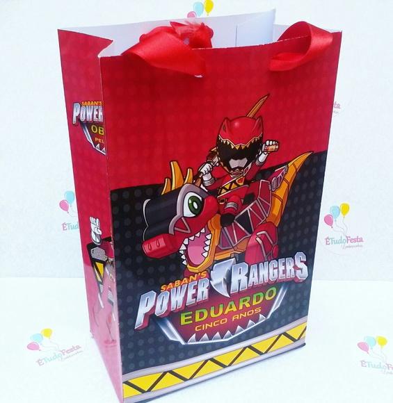 Sacola personalizada - Power Ranger Vermelho