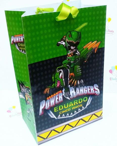 Sacola personalizada - Power Ranger Verde