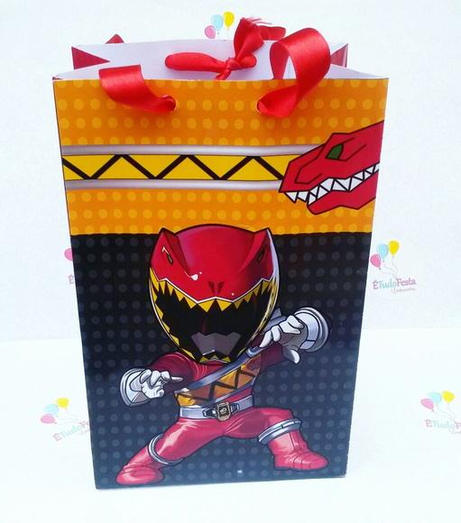 Sacola personalizada - Power Ranger Vermelho