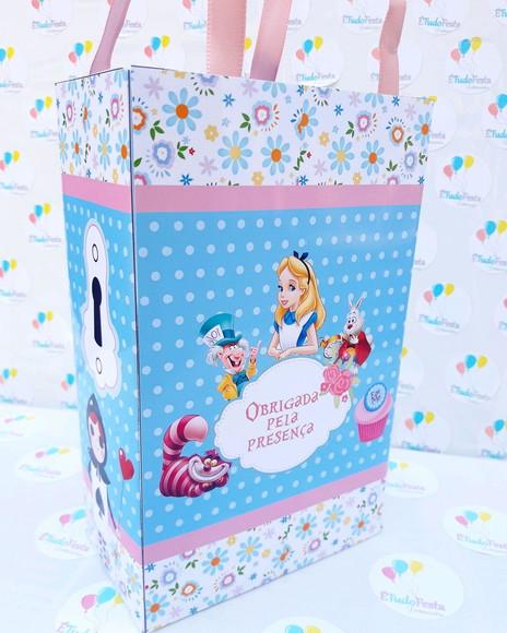 Sacolinha Alice no pais das maravilhas personalizada