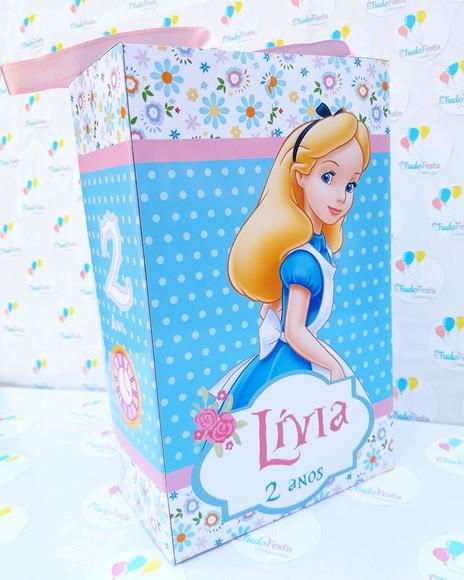 Sacolinha Alice no pais das maravilhas personalizada