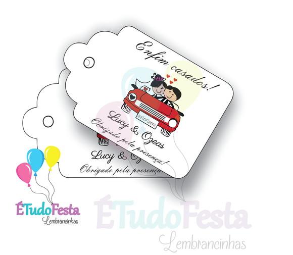 Tag personalizada para casamento