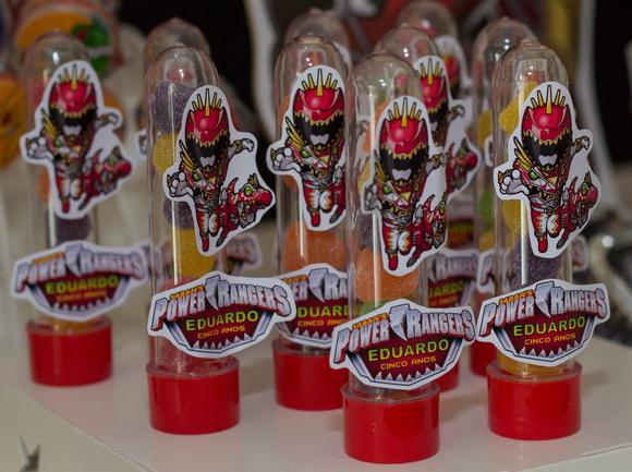 Tubete 3D personalizado Power Rangers